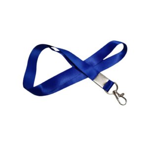 Royal Blue 16 MM Satin Lanyard/Tag with Metal Hook for Medals, ID Card, Office Badge & Many Other Purpose(1 Pcs.)